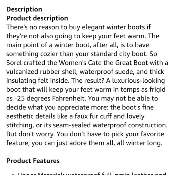 Relisted -Sorel leather waterproof Cate the Great - Picture 7 of 8